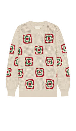Far Afield - Crochet Knit Sweater