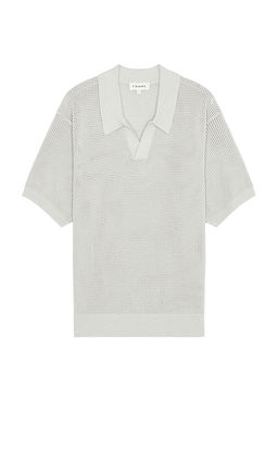 FRAME - Open Weave Polo Sweater