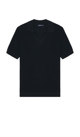 Frescobol Carioca - Rino Str Cotton Salt And Pepper Stitch Ss Knitted Polo