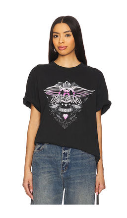 Philcos - Aerosmith Pink Chrome Boxy Tee