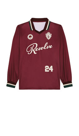 SIXTHREESEVEN - Revolve Jersey in Maroom