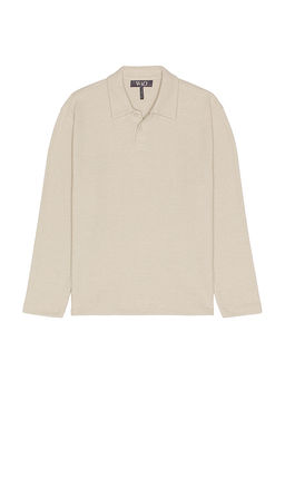 WAO - The Textured Long Sleeve Polo