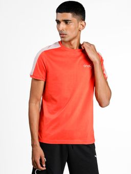 Puma - One8 Virat Kohli Stylized Slim Men Orange T-Shirt