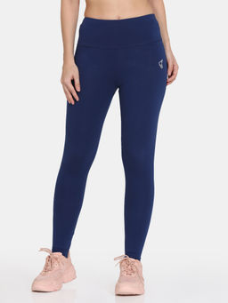 Zivame - Zelocity High Rise Leggings - Twilight Blue