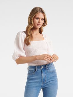 Forever New - Pink Ivy Shirred Tie Back Top