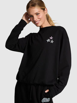 Victoria's Secret - Black Pima Cotton Club Full-Sleeve T-Shirt