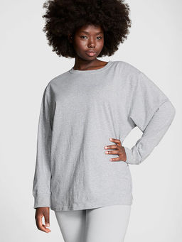 Victoria's Secret - Grey Campus Full-Sleeve T-Shirt