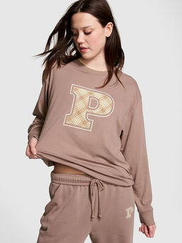 Victoria's Secret - Brown Campus Cotton Full-Sleeve T-Shirt