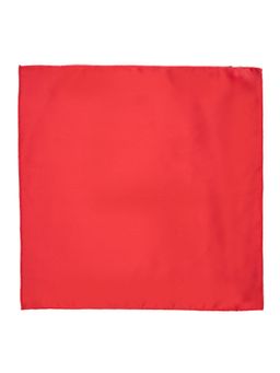 The Tie Hub - Solid Red Satin Pocket Square