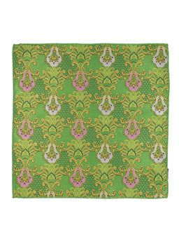 The Tie Hub - Paisley Green & Yellow Microfiber Pocket Square