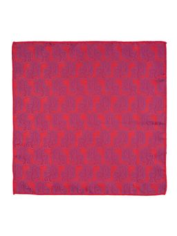 The Tie Hub - Paisley Red Microfiber Pocket Square