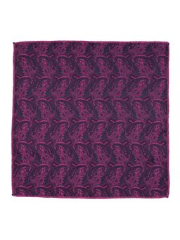 The Tie Hub - Paisley Purple & Pink Microfiber Pocket Square