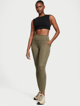 Victoria's Secret - Women Green Polyester Solid Leggings