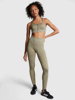 Victoria's Secret - Women Green Polyamide Solid Leggings