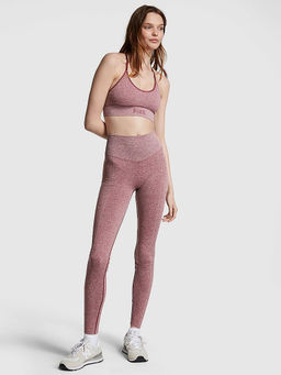 Victoria's Secret - Women Pink Polyamide Solid Leggings
