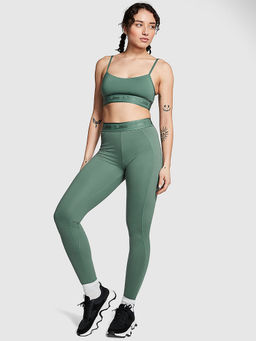 Victoria's Secret - Women Green Polyester Solid Leggings