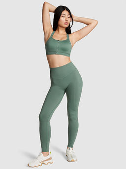 Victoria's Secret - Women Green Polyamide Solid Leggings