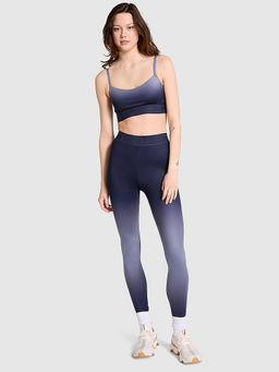 Victoria's Secret - Women Blue Polyester Ombre Leggings