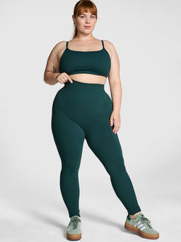 Victoria's Secret - Women Green Modal Solid Leggings