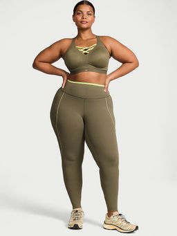 Victoria's Secret - Women Green Polyamide Solid Leggings