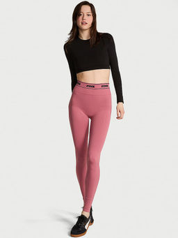 Victoria's Secret - Women Pink Polyamide Printed Leggings