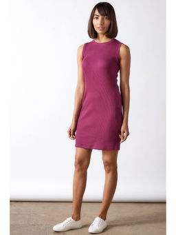 Creatures of Habit - Rib Tank Dress Berry Pink