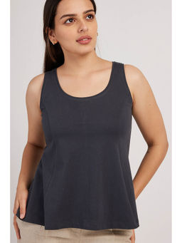 Creatures of Habit - Pima Flared Top Charcoal