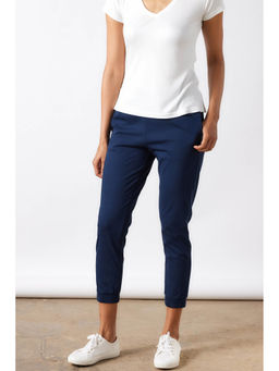 Creatures of Habit - Pima Jersey Joggers Deep Sea Blue