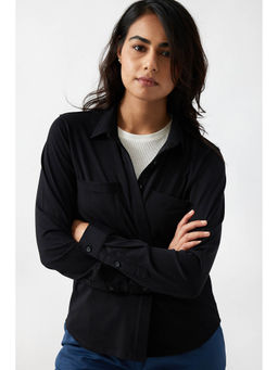 Creatures of Habit - Pima Jersey Shirt Carbon Black