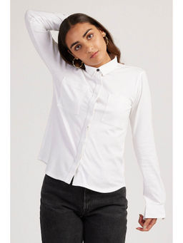 Creatures of Habit - Pima Jersey Shirt Cloud White