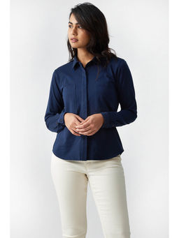 Creatures of Habit - Pima Jersey Shirt Deep Sea Blue