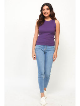 Creatures of Habit - Rib Top Purple