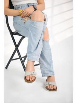 LYDC LONDON - Women Stylish Comfortable and Casual Sandals - Grey