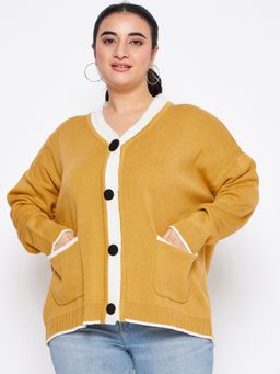 Club York - Yellow Solid Cardigan
