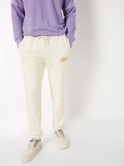 max - Men Off White Regular Fit Sports Joggers