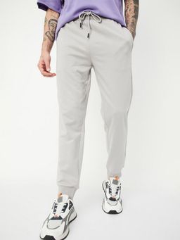 max - Men Solid Grey Athleisure Joggers