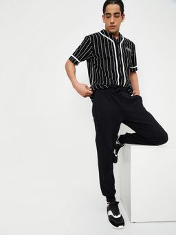 max - Men Solid Black Sports Joggers
