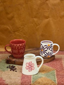WEAVING HOMES - Set Of 3 - Warm Moments Mugs Combo Microwave & Dishwasher Safe
