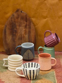 WEAVING HOMES - Set Of 6 Sip Story Mug Combo Microwave & Dishwasher Safe