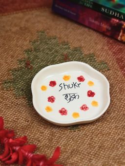 WEAVING HOMES - Shukr Handmade Dessert Plate Microwave & Dishwasher Safe