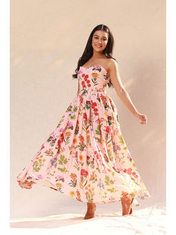 Moonstruck - Women Pink Floral Maxi Dress