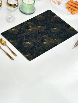 At Home by Nilkamal - Rectangular Floral Table Placemat (Multi-Color) (Pack of 4)