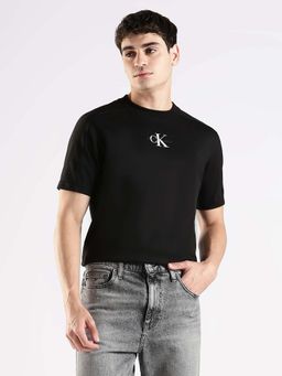 Calvin Klein - Logo Regular Fit Cotton T-Shirt Black