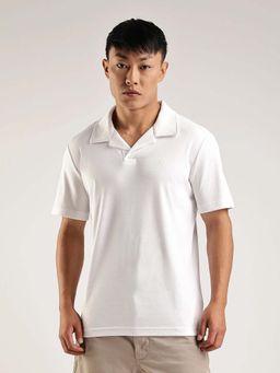 Calvin Klein - Solid Slim Fit Cotton Polo T-Shirt White