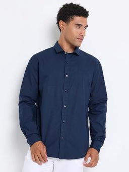 Ben Sherman - Long Sleeve Cotton Shirt Blue