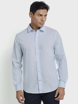 Ben Sherman - Long Sleeve Cotton Shirt Blue