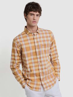 Ben Sherman - Button Down Checkered Long Sleeve Shirt