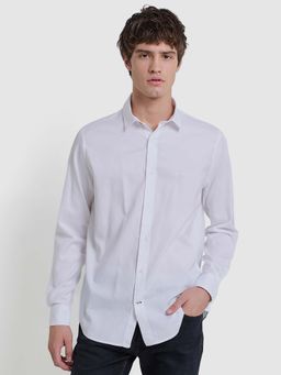 Ben Sherman - Dobby Full Sleeves Regular Shirt White