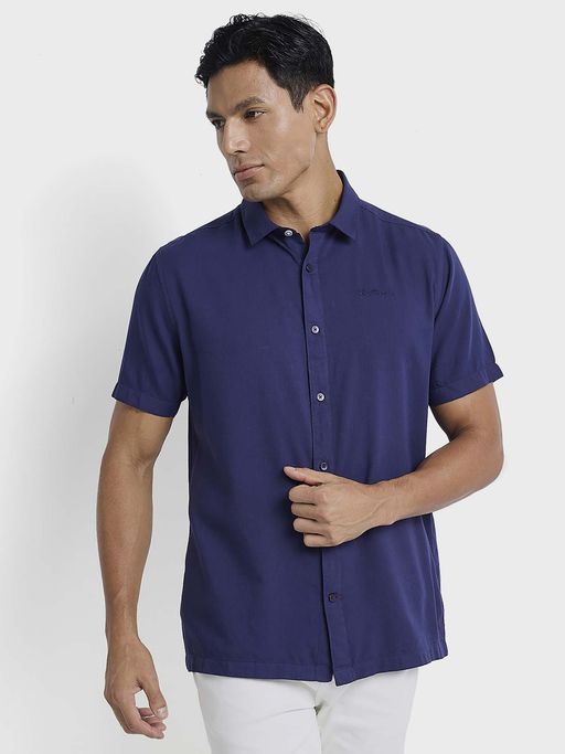 Ben Sherman Full Sleeves Regular Shirt Navy Blue