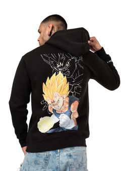 RHINO CULT - Men Dragonball Fire Hoodie Black
